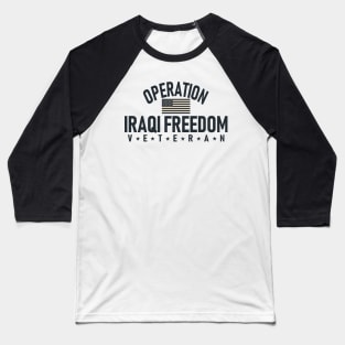Iraqi Freedom Veteran Baseball T-Shirt